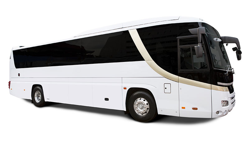 56 passenger luxury coach bus for hire in New York City